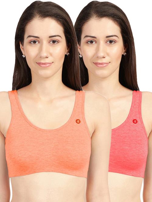 pack of 2 solid regular bra - 19139826 - Very Small Image - 1