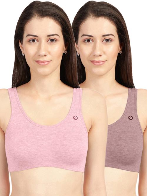 pack of 2 solid regular bra - 19139833 - Very Small Image - 1