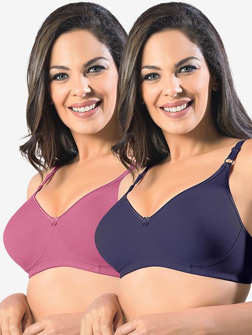 pack of 2 solid bra combo - 19140238 - Very Small Image - 1