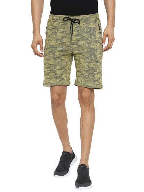 mens camo print sports fit shorts - 19140837 - Very Small Image - 1