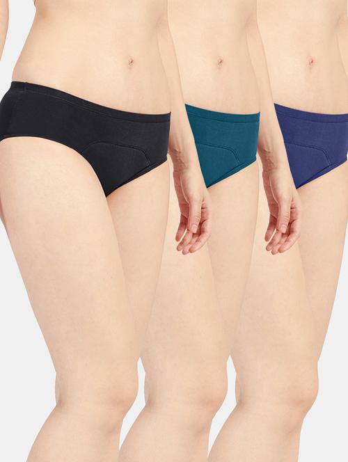 women solid cotton hipster panty combo - 19141277 - Very Small Image - 1