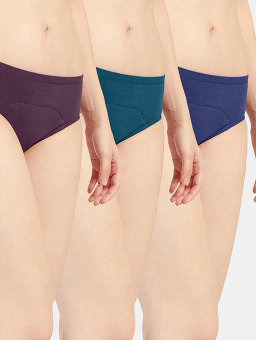 women solid cotton hipster panty combo - 19141331 - Very Small Image - 1