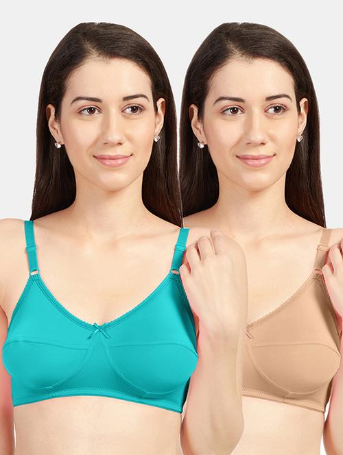 set of 2 solids t-shirt bras - 19141360 - Very Small Image - 1