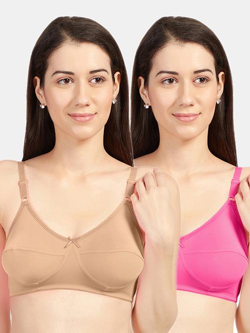 set of 2 solids t-shirt bras - 19141379 - Very Small Image - 1