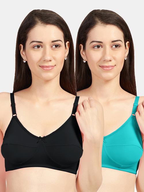 set of 2 solids t-shirt bras - 19141416 - Very Small Image - 1