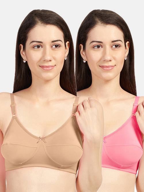 set of 2 solids t-shirt bras - 19141459 - Very Small Image - 1