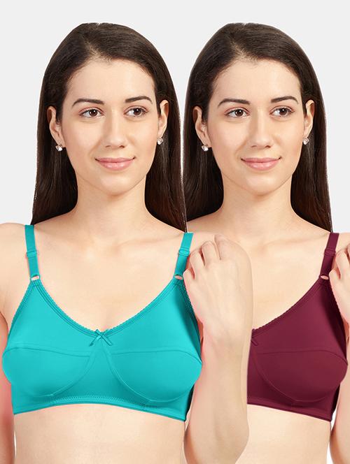 set of 2 solids t-shirt bras - 19141523 - Very Small Image - 1