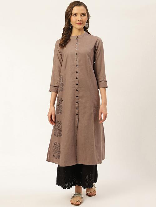 printed a-line kurta - 19141798 - Very Small Image - 1
