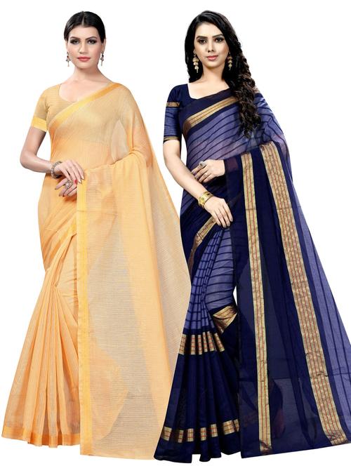women's saree combo with blouse - 19141858 - Very Small Image - 1