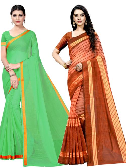 women's saree combo with blouse - 19141867 - Very Small Image - 1