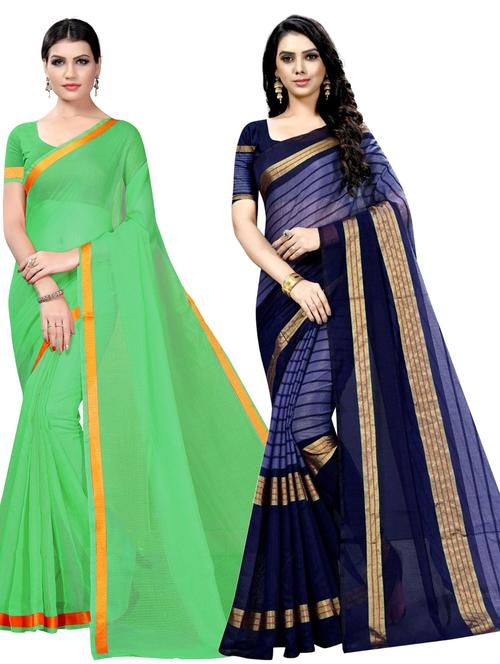 women's saree combo with blouse - 19141869 - Very Small Image - 1