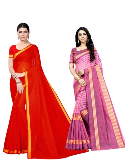 women's saree combo with blouse - 19141895 - Very Small Image - 1
