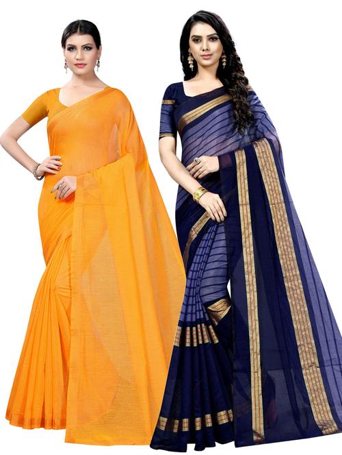 women's saree combo with blouse - 19141930 - Very Small Image - 1