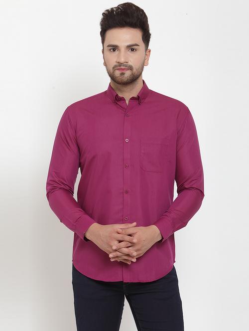 solid button down casual shirts - 19143256 - Very Small Image - 1
