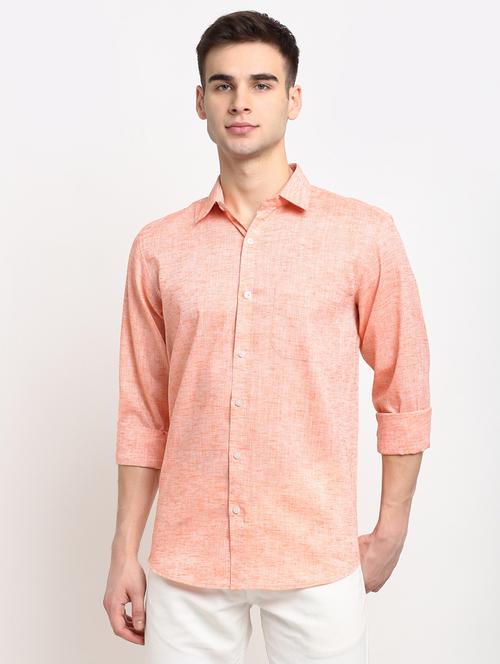 mens self design casual shirt - 19143480 - Very Small Image - 1