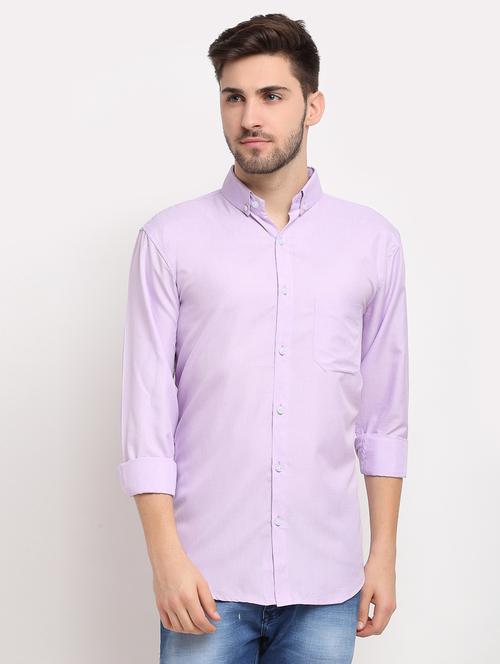 purple coloured casual shirt - 19143499 - Very Small Image - 1