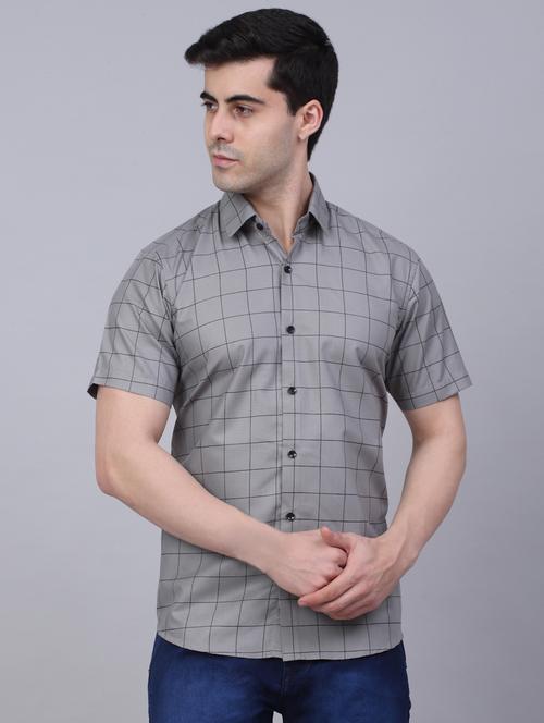grey coloured casual shirt - 19143652 - Very Small Image - 1