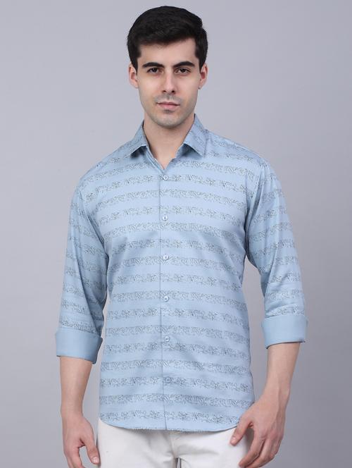 mens florals casual shirt - 19143661 - Very Small Image - 1