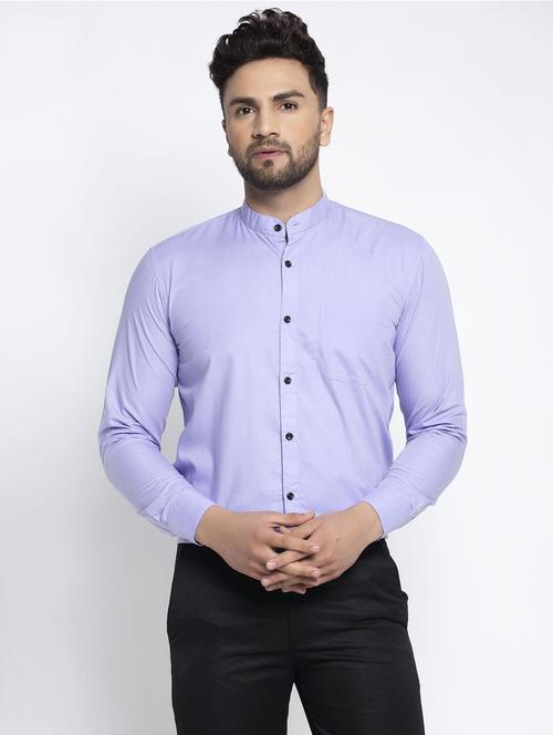 purple cotton formal shirt - 19144167 - Very Small Image - 1