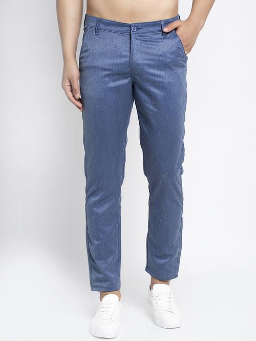 mid rise flat front casual trouser - 19144689 - Very Small Image - 1