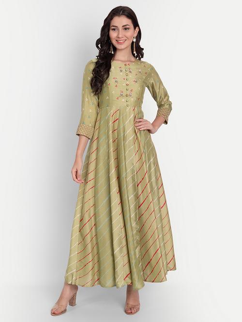 printed anarkali kurta - 19144946 - Very Small Image - 1