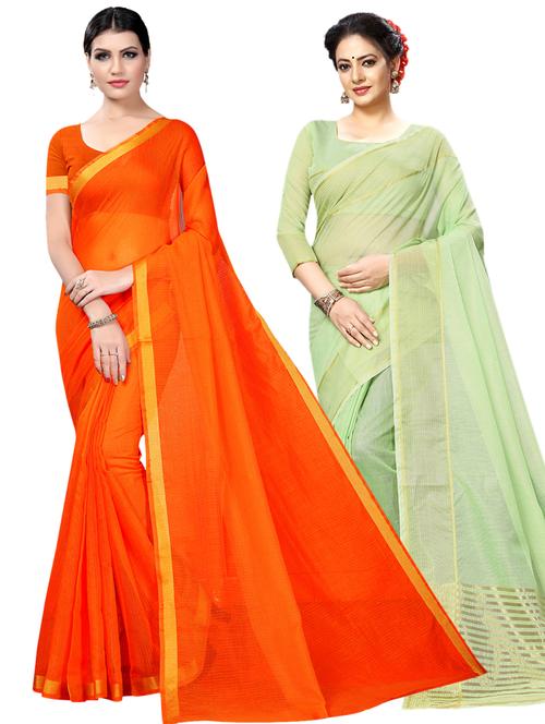 women's saree combo with blouse - 19145077 - Very Small Image - 1