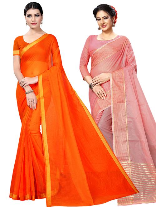 women's saree combo with blouse - 19145078 - Very Small Image - 1
