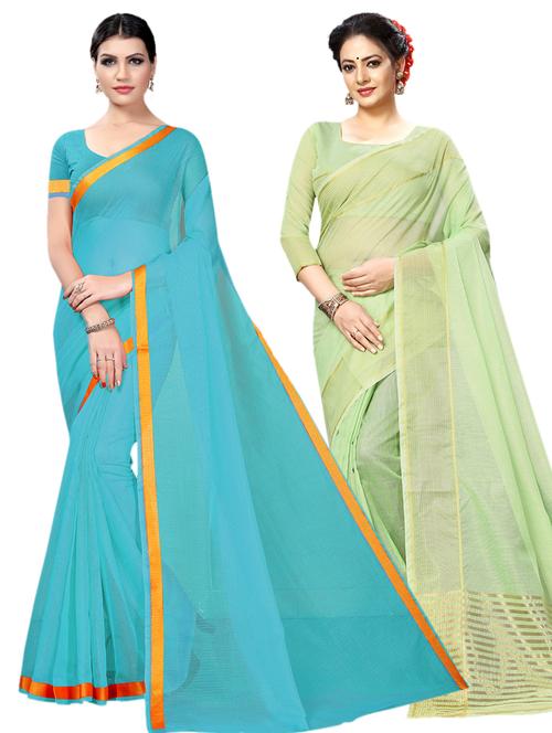 women's saree combo with blouse - 19145101 - Very Small Image - 1