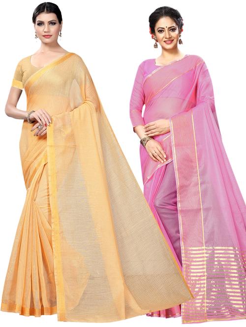 women's saree combo with blouse - 19145115 - Very Small Image - 1