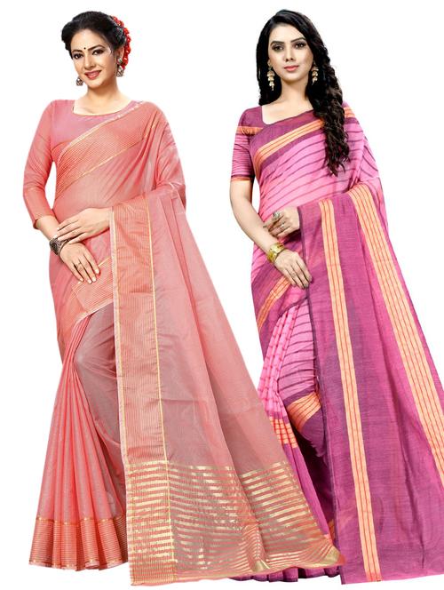 women's saree combo with blouse - 19145146 - Very Small Image - 1