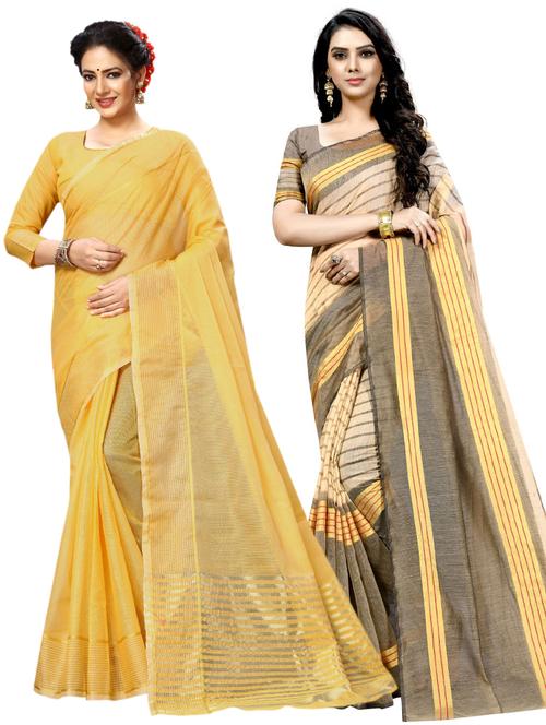 women's saree combo with blouse - 19145170 - Very Small Image - 1