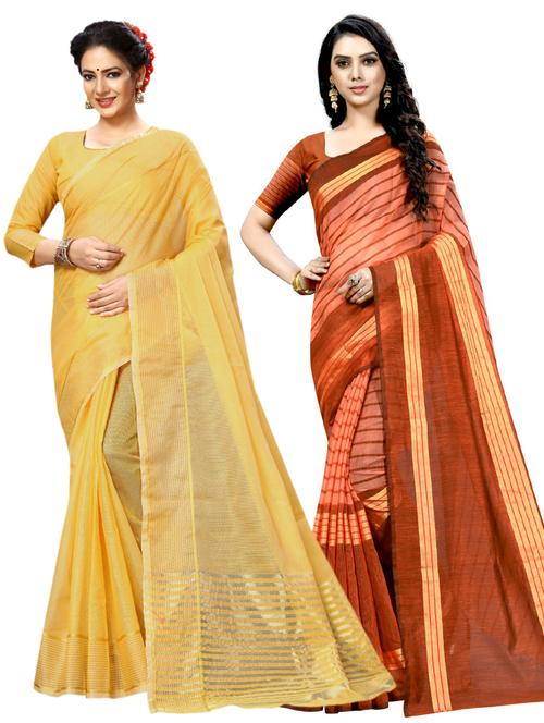 women's saree combo with blouse - 19145171 - Very Small Image - 1