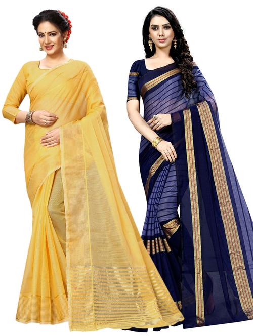 women's saree combo with blouse - 19145175 - Very Small Image - 1