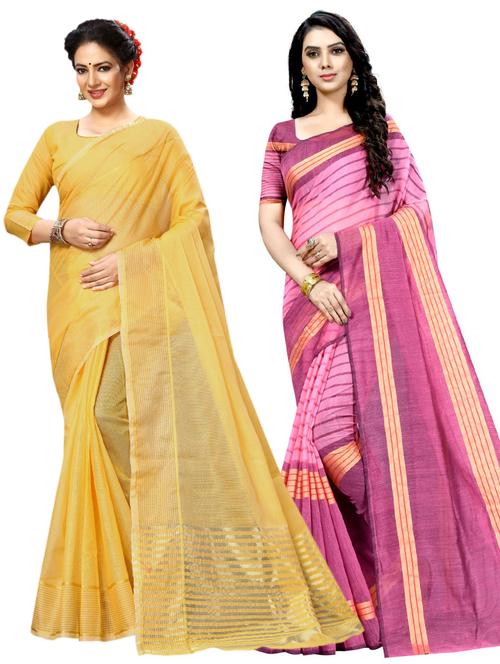 women's saree combo with blouse - 19145176 - Very Small Image - 1