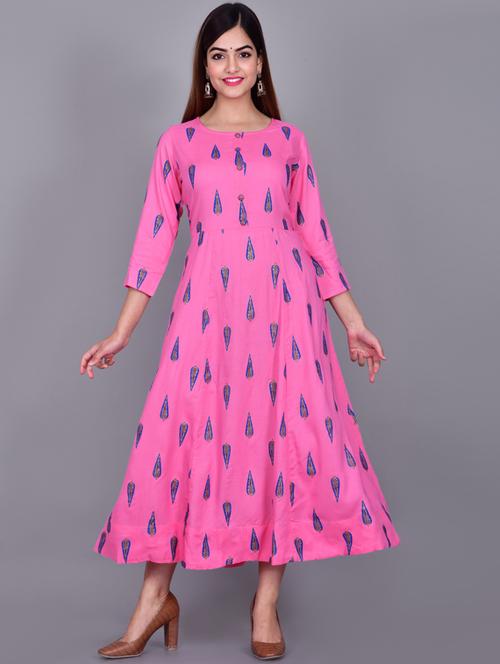 printed straight kurta - 19145469 - Very Small Image - 1