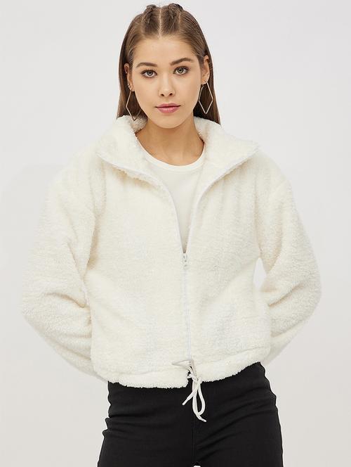 zip up solid sweatshirt - 19145520 - Very Small Image - 1