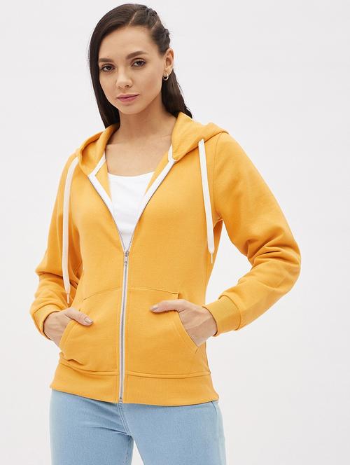 zip up solid sweatshirt - 19145541 - Very Small Image - 1