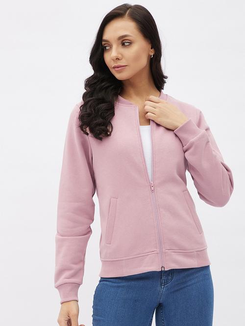 zip up solid sweatshirt - 19145560 - Very Small Image - 1