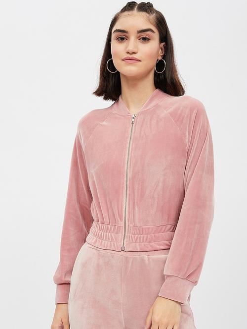zip up solid sweatshirt - 19145586 - Very Small Image - 1