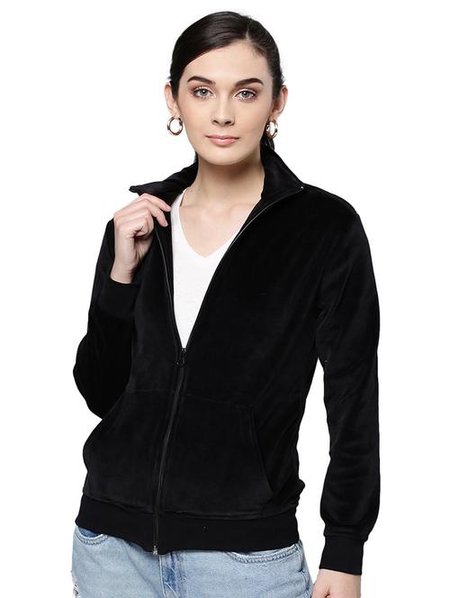zip up solid sweatshirt - 19145613 - Very Small Image - 1