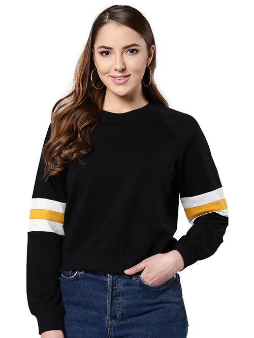 round neck striped sweatshirt - 19145626 - Very Small Image - 1