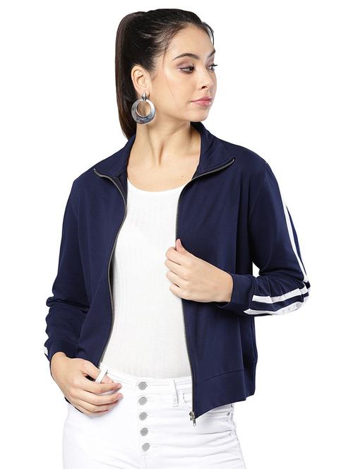 zip up solid sweatshirt - 19145666 - Very Small Image - 1