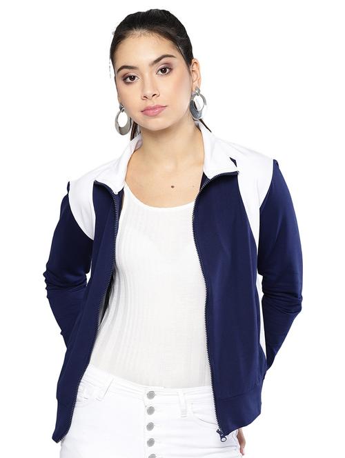 navy blue color block sweatshirt - 19145669 - Very Small Image - 1