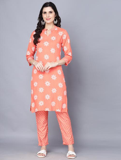 printed kurta palazzo set - 19145806 - Very Small Image - 1
