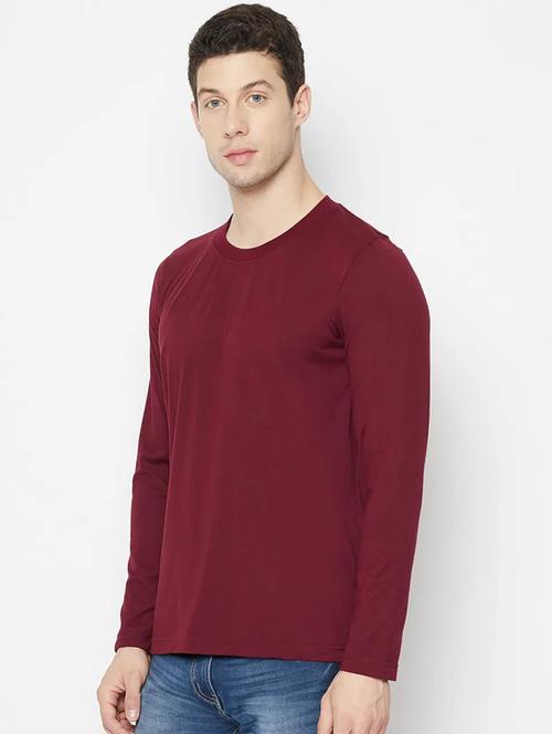 men solid round neck t-shirt - 19146508 - Very Small Image - 1