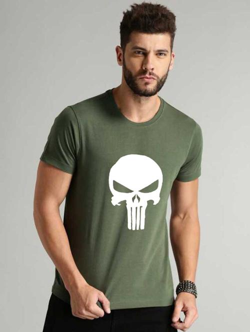 round neck chest printed t-shirt - 19147029 - Very Small Image - 1