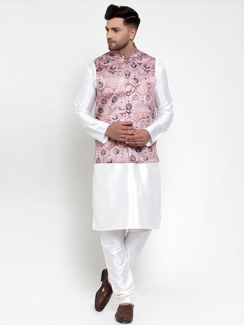 kurta pyjama with nehru jacket - 19147412 - Very Small Image - 1