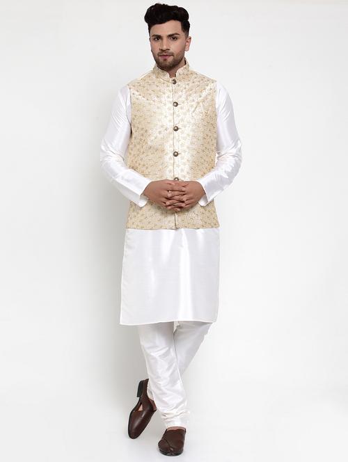 kurta pyjama with nehru jacket - 19147415 - Very Small Image - 1