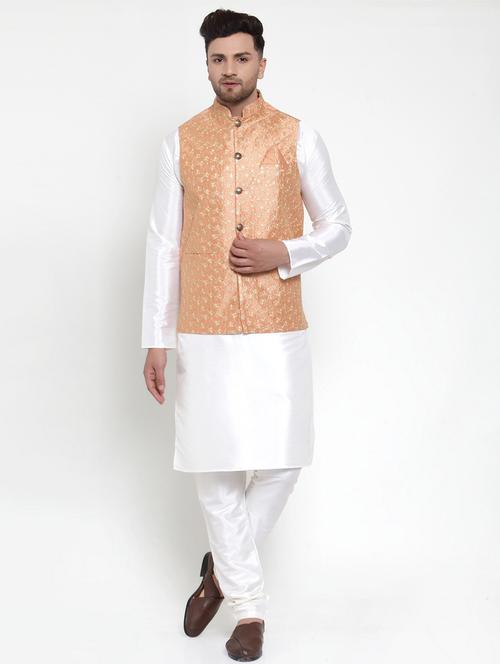 kurta pyjama with nehru jacket - 19147417 - Very Small Image - 1