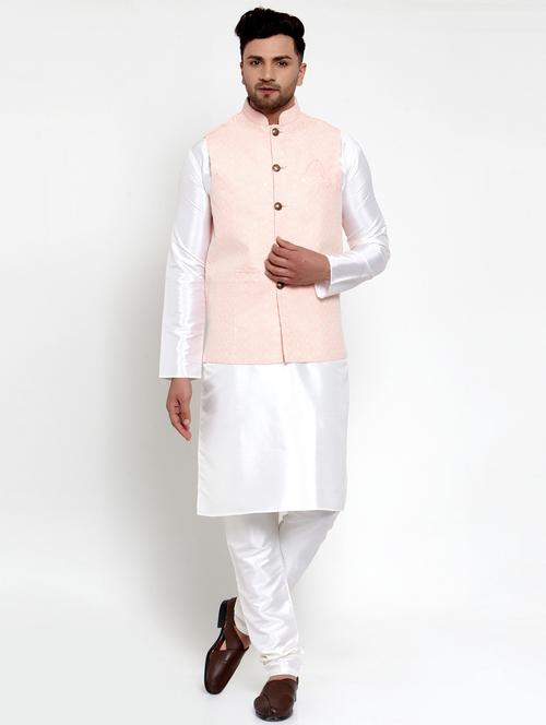kurta pyjama with nehru jacket - 19147422 - Very Small Image - 1